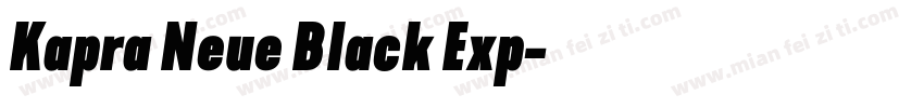 Kapra Neue Black Exp字体转换